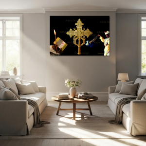 Ethiopian cross Meskel Wall Art AddisDesign
